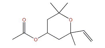 (E)-2,6,6-Trimethyl-2-vinyl-4-acetoxytetrahydropyran